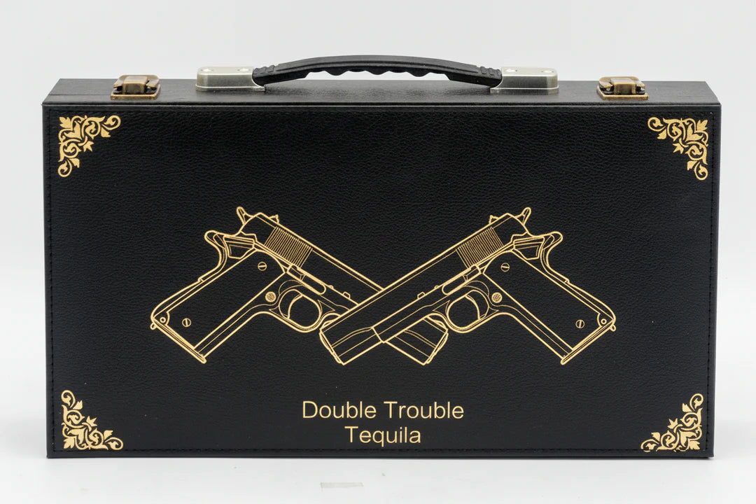 Oceano Azul - Double Trouble Pistol Tequila Anejo (Gold Hand Guns)