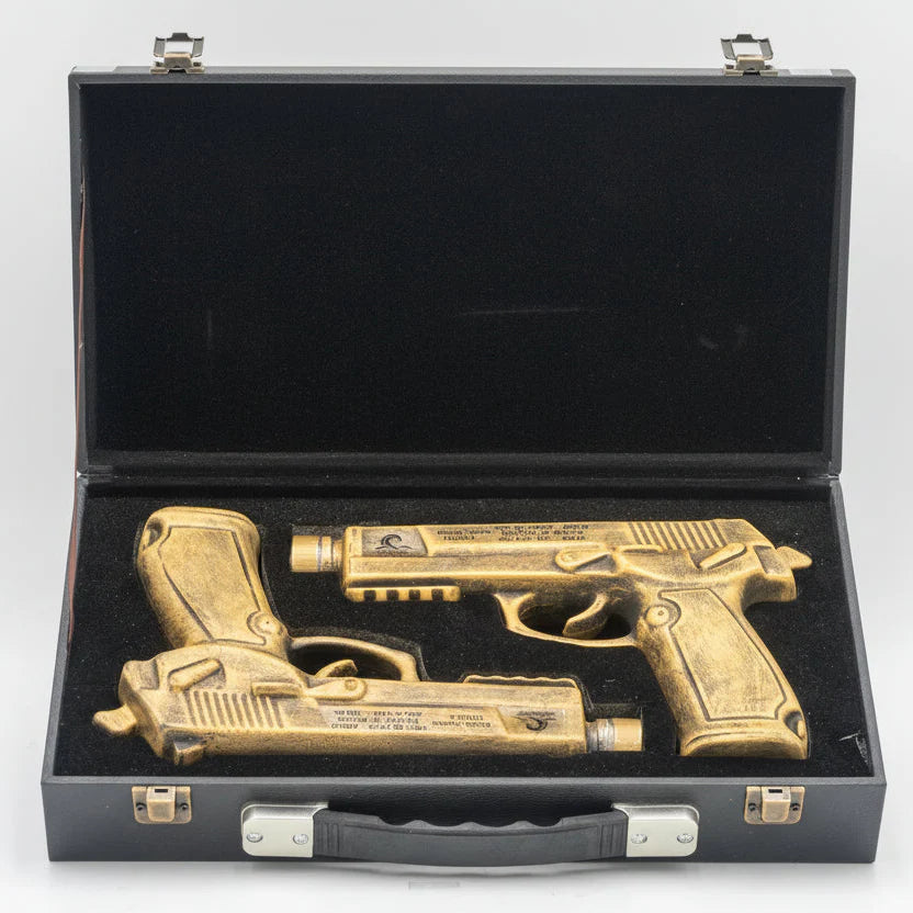 Oceano Azul - Double Trouble Pistol Tequila Anejo (Gold Hand Guns)